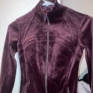 Lululemon Women's Plush Burgundy Jacket velvet